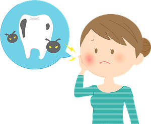 Woman with Tooth Decay