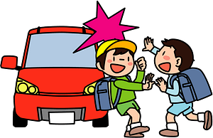 Traffic Accident - Car Almost Hits Children