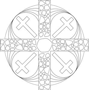 Passiontide mandala