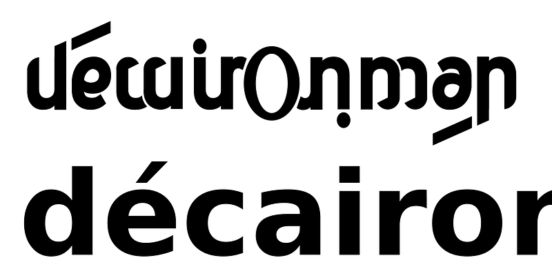 Ambigramme Decaironman