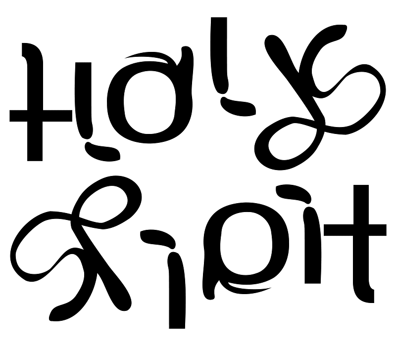 Holy Spirit Ambigram
