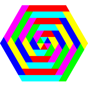 Hexagon Trapezoid Colors