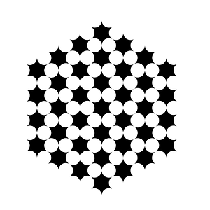 Round Hexagons Circles