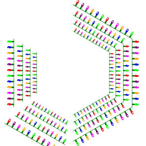 Hexagon of Christmas Lights
