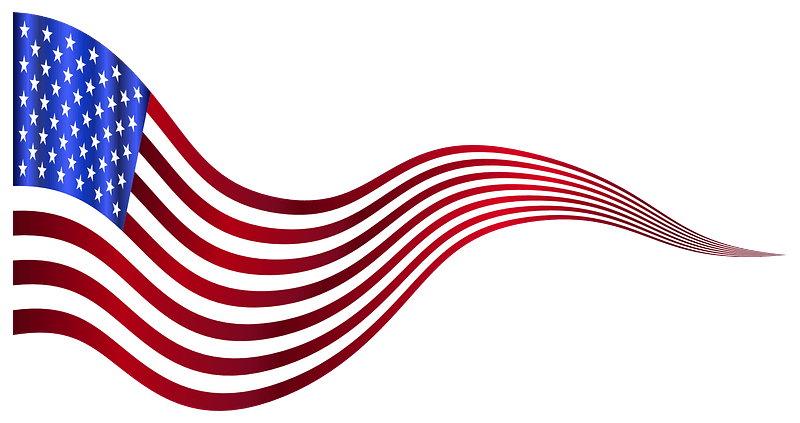 Wavy Usa Flag Banner 2 Variation 2