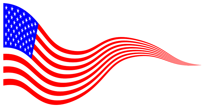 Wavy Usa Flag Banner 2