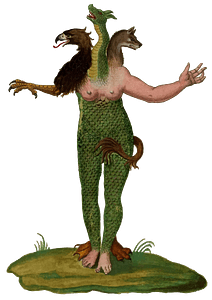 Vintage Mythical Monster Illustration 3