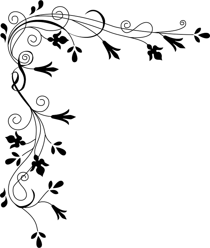 Stylized Flowers (Border)