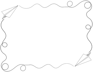 Paper Airplane Border
