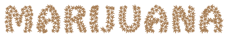Marijuana Typography