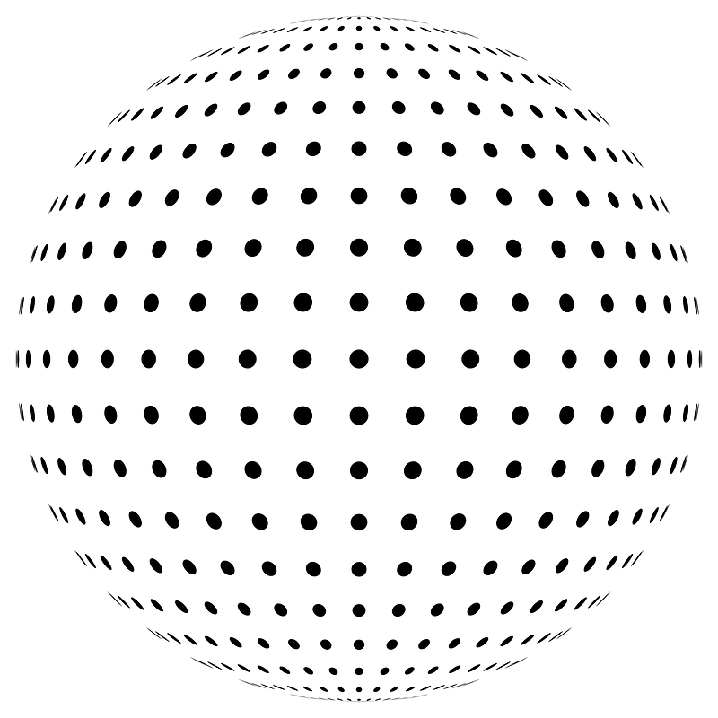 Medium Density Dots Sphere