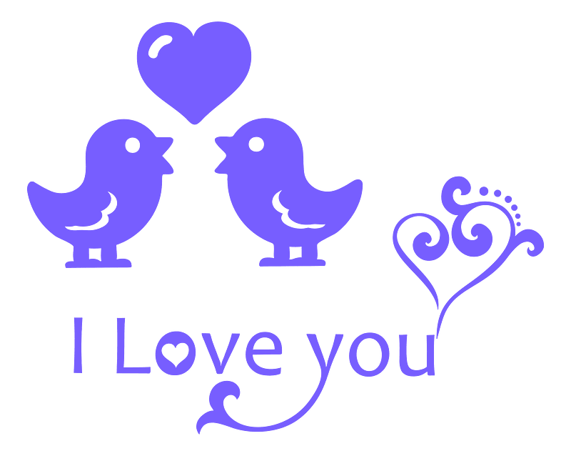 I Love You Typography