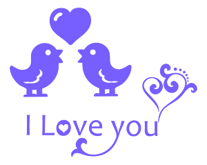 I Love You Typography