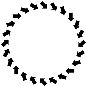 Inward Arrows Frame
