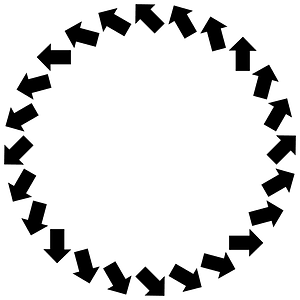 Outward Arrows Frame