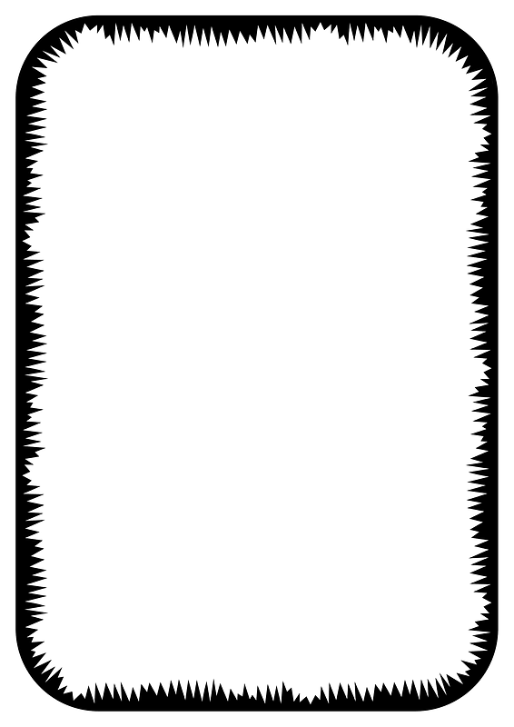 Jagged Border (A4 Size)