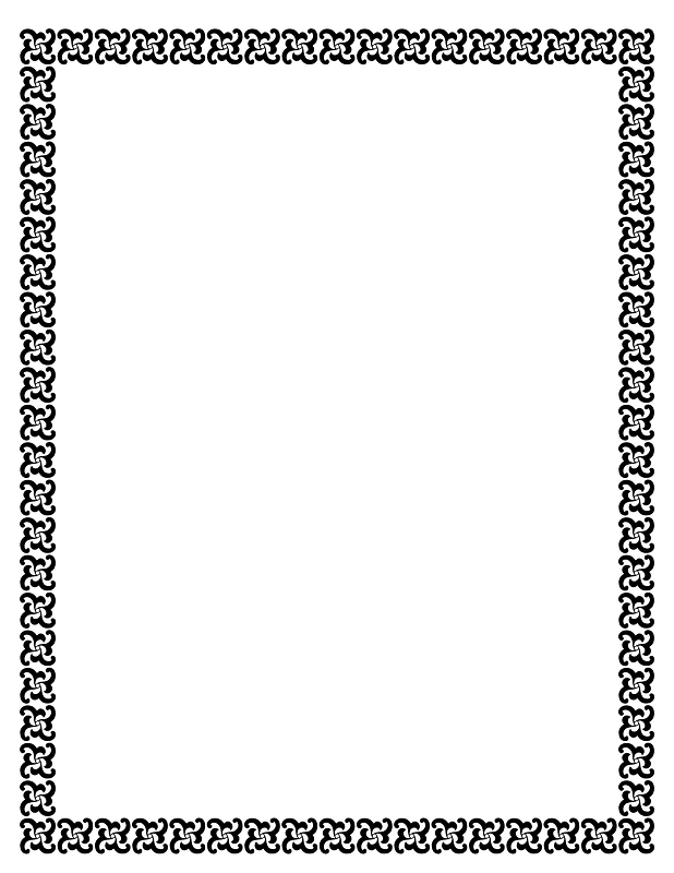 Floral Border 3 (Us Size)