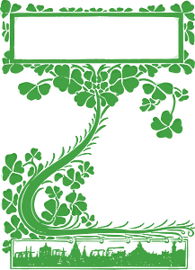 Green clover frame