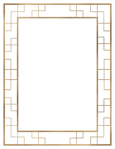 Art Deco Border 7 (Us Size)
