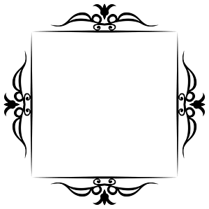 Decorative Floral Flourish Frame 4