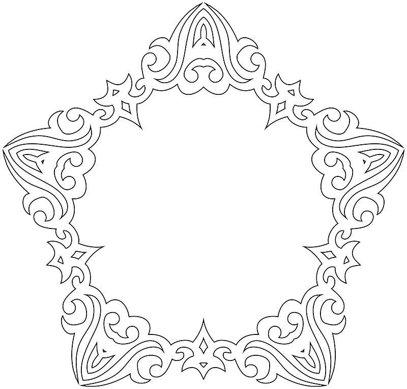 Decorative Line Art Frame 2