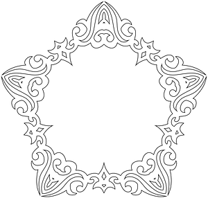 Decorative Line Art Frame 2