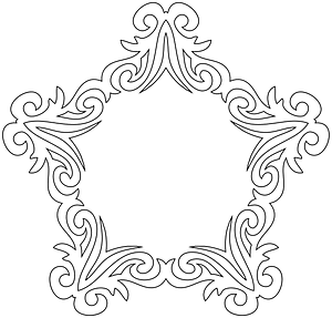 Decorative Line Art Frame