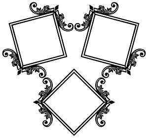 Decorative Ornamental Flourish Frame Extrapolated 9