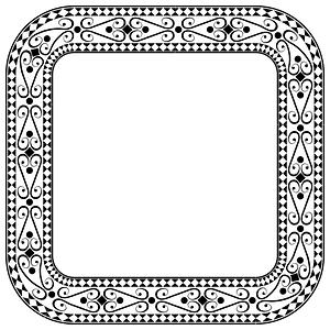 Decorative Ornamental Square Frame 2