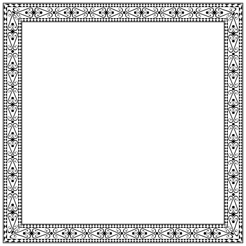 Decorative Ornamental Square Frame