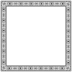 Decorative Ornamental Square Frame