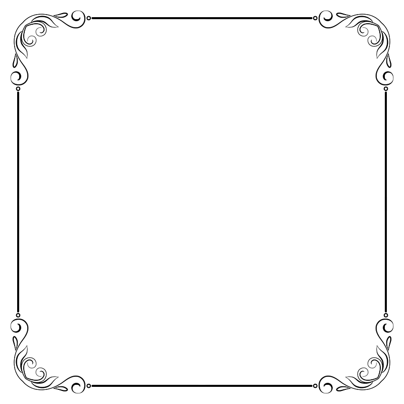 Elegant Flourish Frame Extrapolated