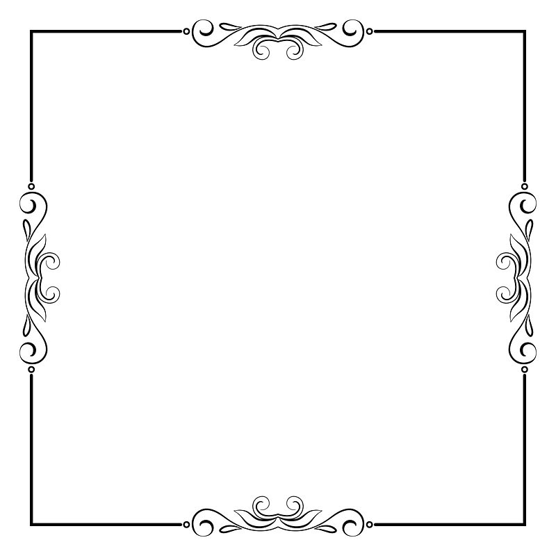 Elegant Flourish Frame Extrapolated