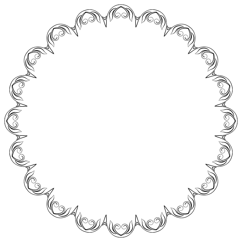 Elegant Flourish Frame Extrapolated