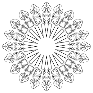 Elegant Flourish Frame Extrapolated