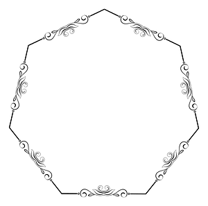 Elegant Flourish Frame Extrapolated