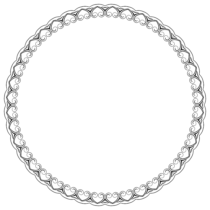 Elegant Flourish Frame Extrapolated