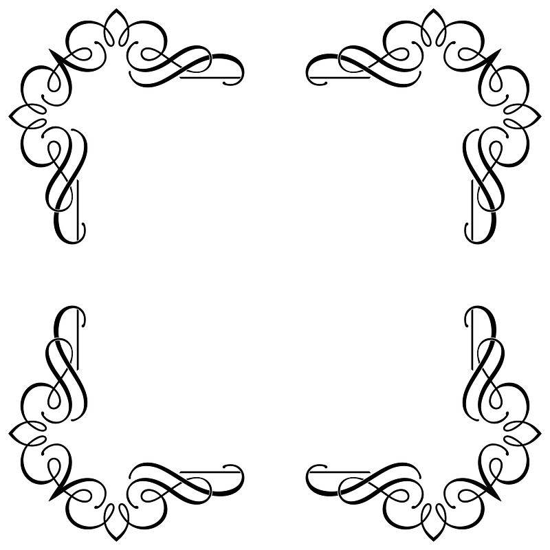 Fancy Flourish Frame 8 - Free vector clipart images on creazilla.com