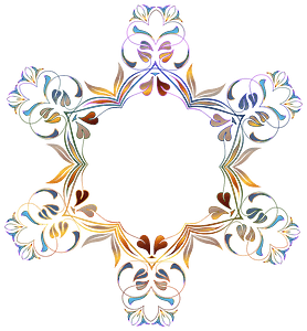 Floral Flourish Frame 24