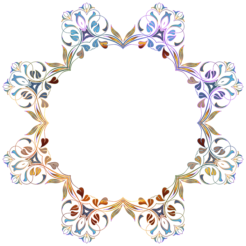 Floral Flourish Frame 25