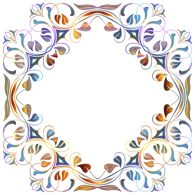 Floral Flourish Frame 27