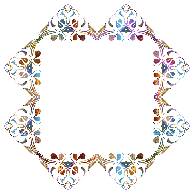 Floral Flourish Frame 30