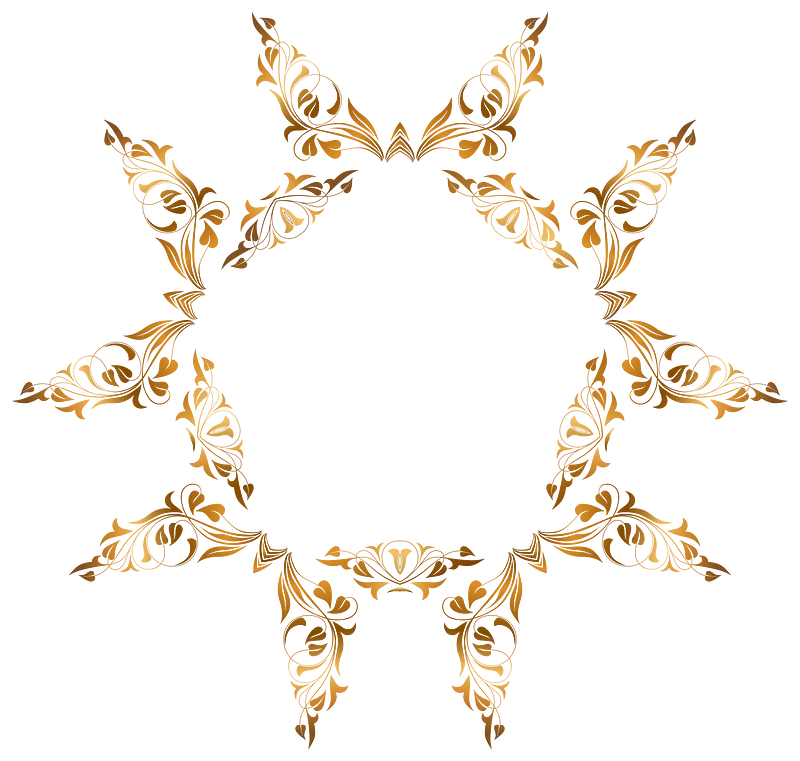 Floral Flourish Frame 34
