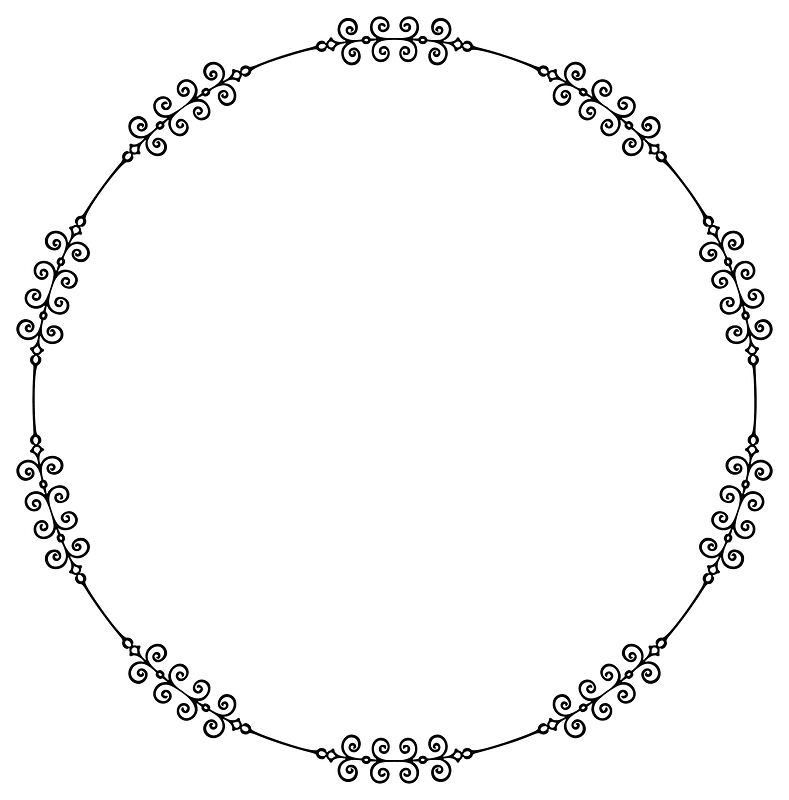 Flourish Frame round
