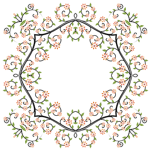 Flowery Flourish Frame