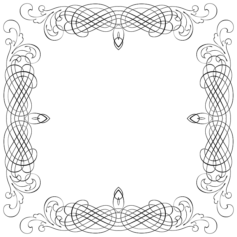 Line Art Frame 8