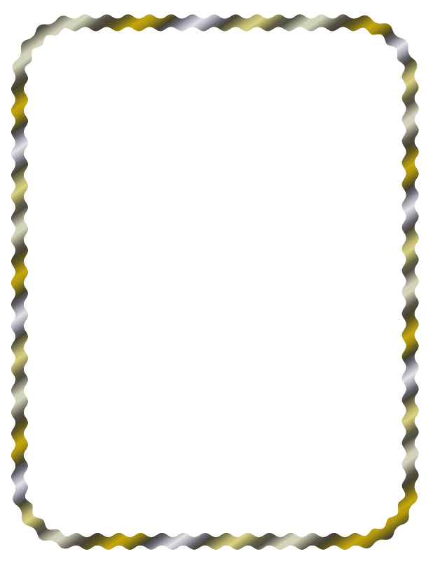 Metallic Wave Border