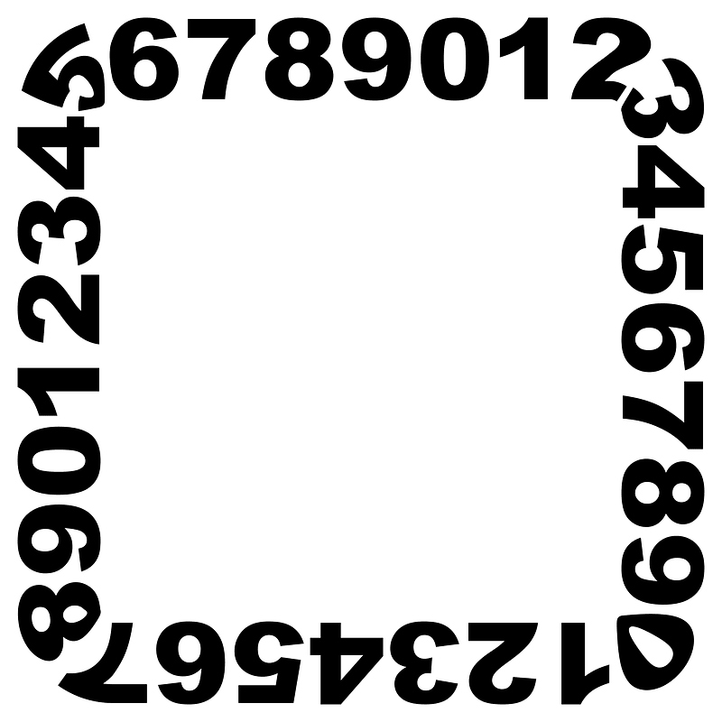 Numbers Frame