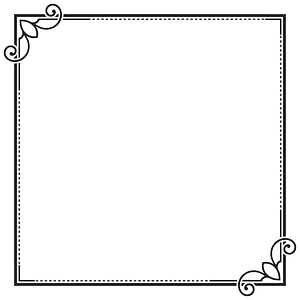 Ornamental Line Art Frame 8