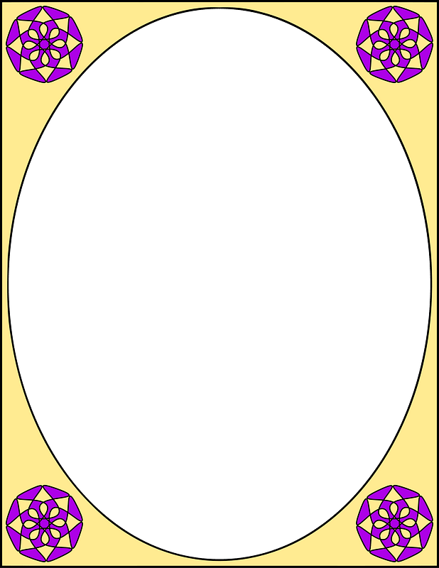 Oval Frame Colour